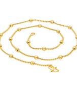 Gold pearl collar-necklace