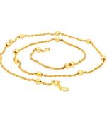 Gold pearl collar-necklace