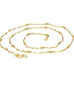 Gold pearl collar-necklace