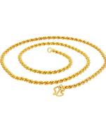 Gold pearl collar-necklace