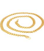 Gold pearl collar-necklace