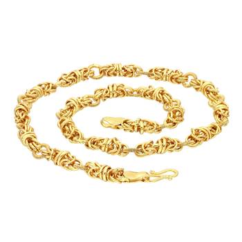 Gold pearl collar-necklace 1