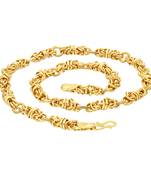 Gold pearl collar-necklace