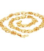 Gold pearl collar-necklace