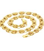 Gold pearl collar-necklace