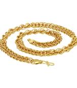 Gold pearl collar-necklace