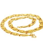 Gold pearl collar-necklace