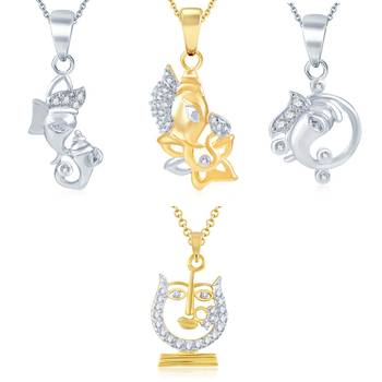Gold diamond pendants 1