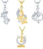 Gold diamond pendants