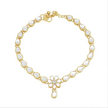 Gold diamond anklets 2