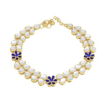 Gold diamond anklets 2