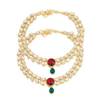 Gold diamond anklets 1