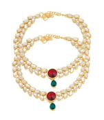 Gold diamond anklets