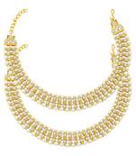 Gold diamond anklets