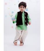 Burgandi Velvet Nehru Jacket Set