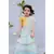 Light Blue Shiffon Saree with Yellow Top