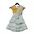 Light Blue Shiffon Saree with Yellow Top