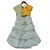Light Blue Shiffon Saree with Yellow Top