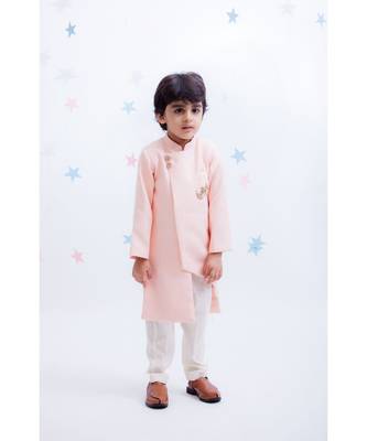 Pink Plain Kurta Set 1