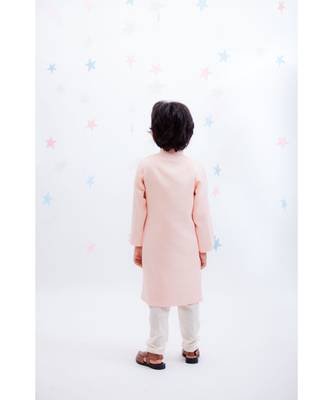 Pink Plain Kurta Set 2