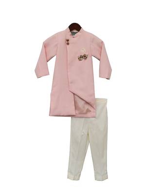 Pink Plain Kurta Set 3