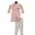 Peach Linen Ajkan with Pant