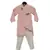 Peach Linen Ajkan with Pant