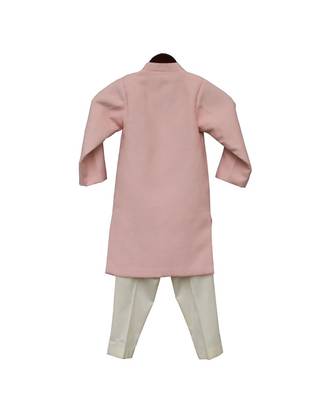 Pink Plain Kurta Set 5