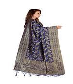 Blue Color jacquard Banarasi silk Dupatta