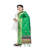 Light Green Color jacquard Banarasi silk Dupatta