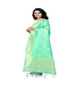 Green Color jacquard Banarasi silk Dupatta