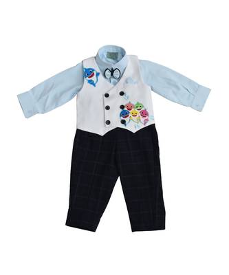 Multicolor embroidered Waist Coat Set  1