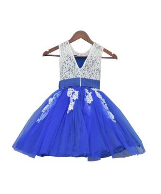 White and Blue Dress 1