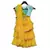 Blue Embroidery Choli with Yellow Saree