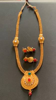 Gold diamond necklace-sets 1