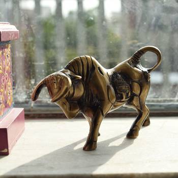 Brass Kamdhenu Cow Sculpture 1