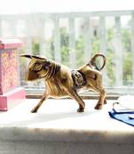 Brass Kamdhenu Cow Sculpture