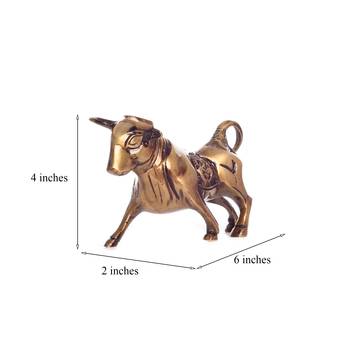 Brass Kamdhenu Cow Sculpture 3