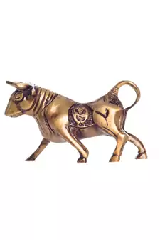 Brass Kamdhenu Cow Sculpture