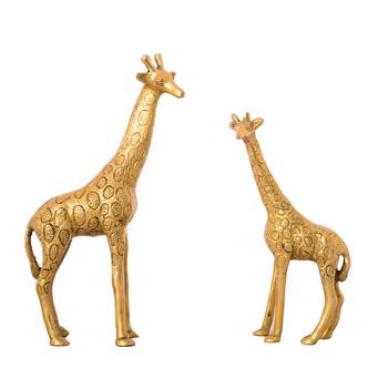 Decorative Brass Giraffe Pair 1