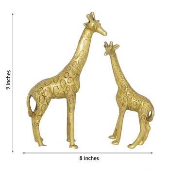 Decorative Brass Giraffe Pair 2