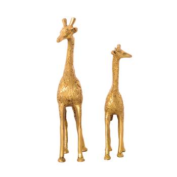 Decorative Brass Giraffe Pair 3