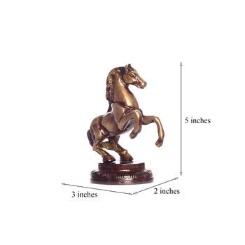 Brass Horse Tableware Antique Showpiece 3