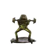 Decorative Brass Bodybuilder Frog