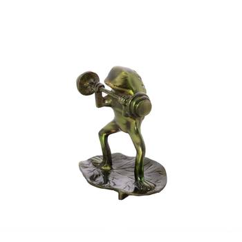 Decorative Brass Bodybuilder Frog 5