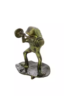 Decorative Brass Bodybuilder Frog