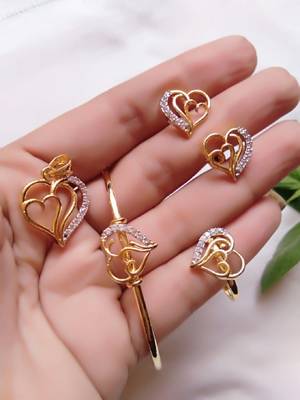 Gold Diamond Jewellery Combo 1