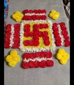 Beautiful flower rangoli