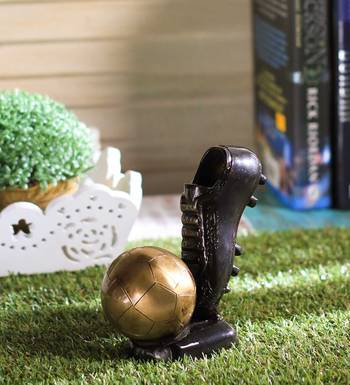 Decorative Soccer Ball and Shoe Brass Tableware 2