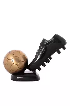 Decorative Soccer Ball and Shoe Brass Tableware